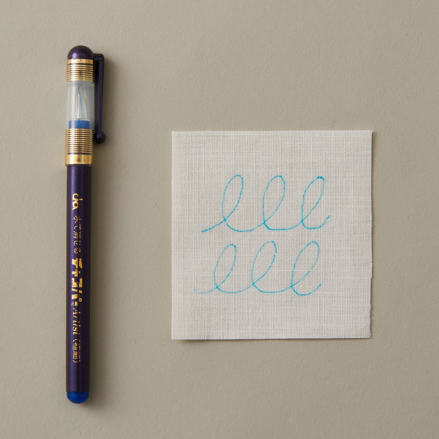 Sashiko and Visible Mending Supplies: LECIEN Water Soluble Blue Pen