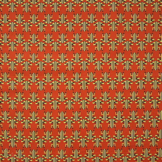 End of Bolt: 1.5 yards of Organic Premium Cotton Yellow Frog Dart Shirting Poplin 115gsm by Birch Fabrics-remnant