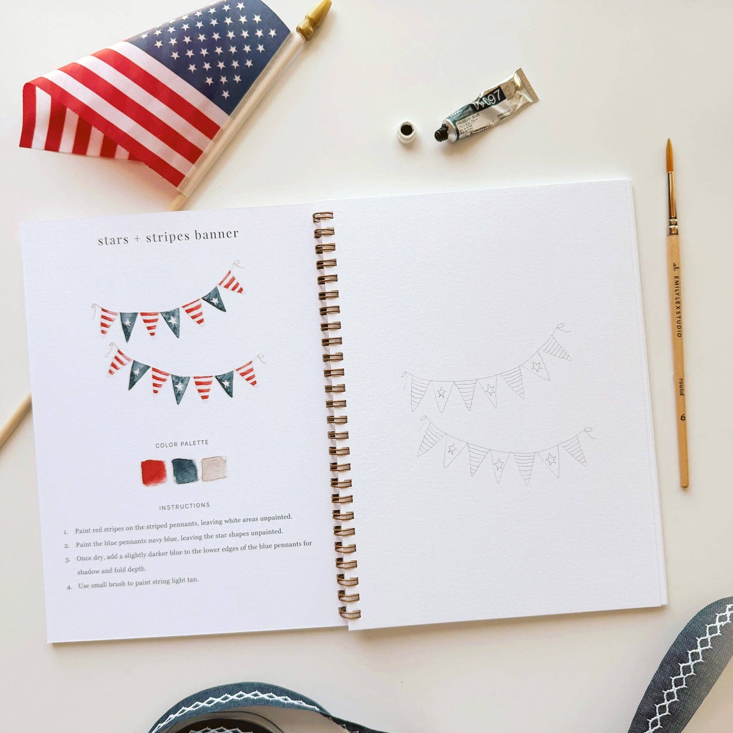 Emily Lex Studio: Americana watercolor workbook