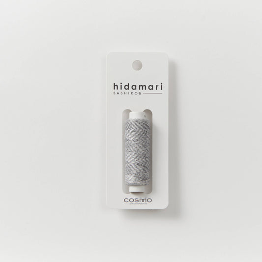 Sashiko and Visible Mending: COSMO Hidamari Sashiko Variegated Cotton Thread White / Black / Gray (205)