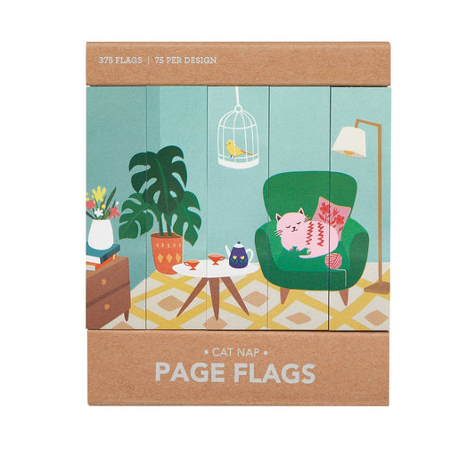 Stationary: Cat Nap Page Flags-1 Pack