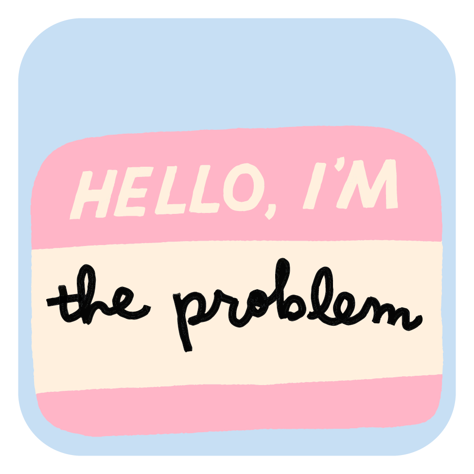 Problem Tags Iron On Art: Hello I'm the Problem Name Tag Iron On-(2sheets) – LA ...