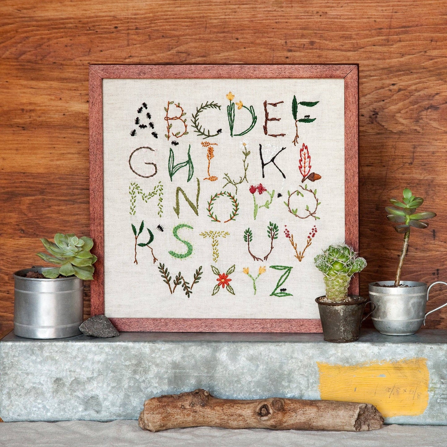 Sashiko and Mending Supplies: Nature Inspired Alphabet Sampler-1 Pack