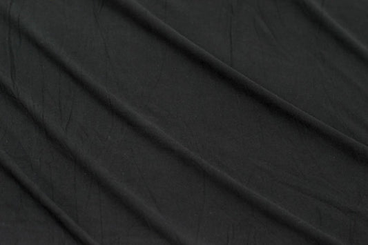 Fashion Bamboo Rayon Spandex Jersey Knit Black 6.5 oz- by the Yard