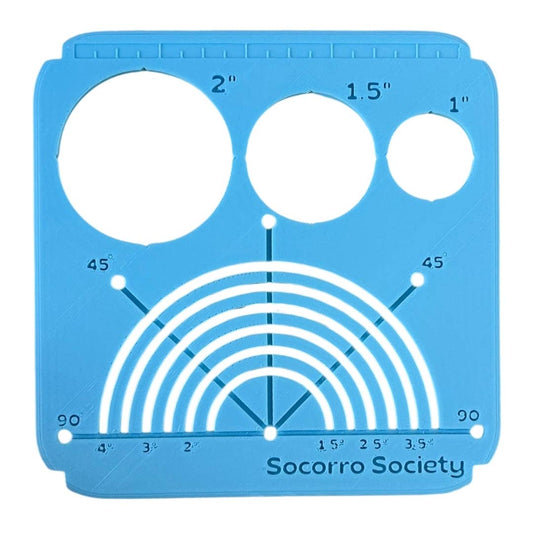 Sashiko Collection: Sashiko Circle Stencil: Light Blue- 1 pack