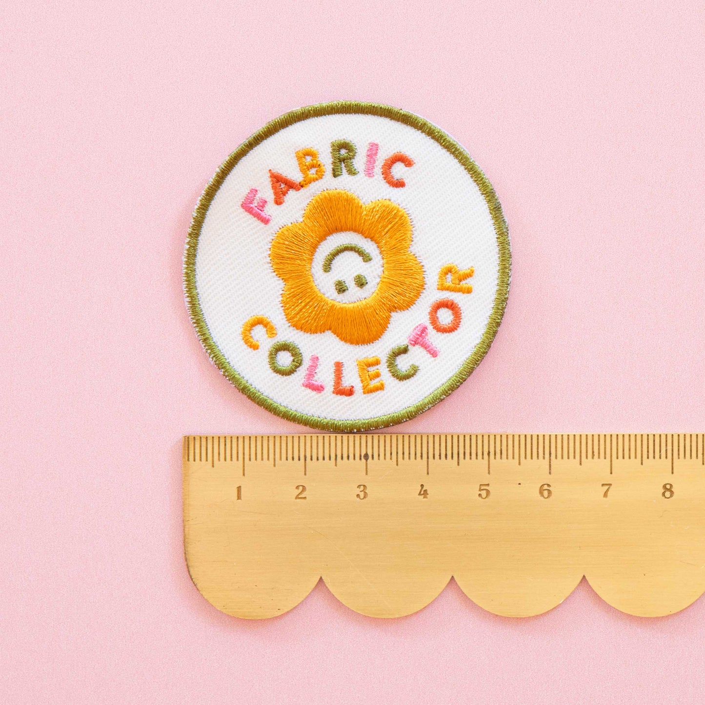 Notions: Sarah Hearts Fabric Collector Iron-On Patch-(5.4cmx5.4cm) 1 pack