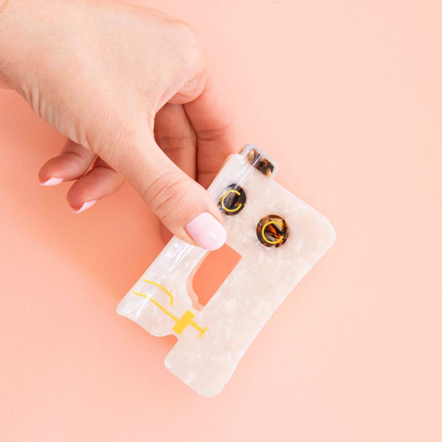 Sarah Hearts Sewing Machine Hair Claw Clip-1 Accessory Clip