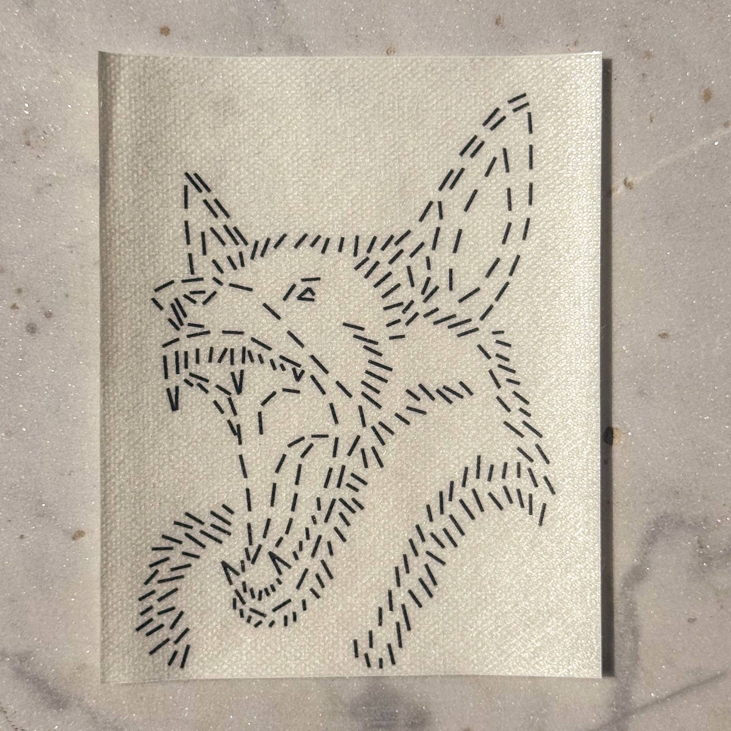 Sashiko and Visible Mending Supplies: Batbat: Stick and Stitch Embellishment Mending Transfer( 4 Looks) -1 Pack