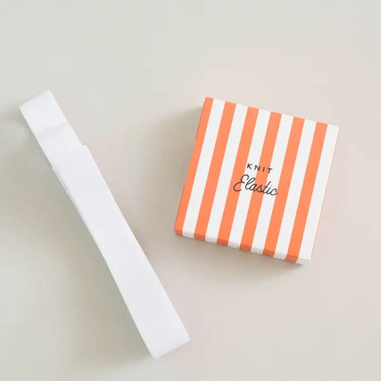 Web Only Sewing Supplies: Matchy Matchy 3/4th Inch Knit White Elastic- 2.5 yard precut- 1 pack