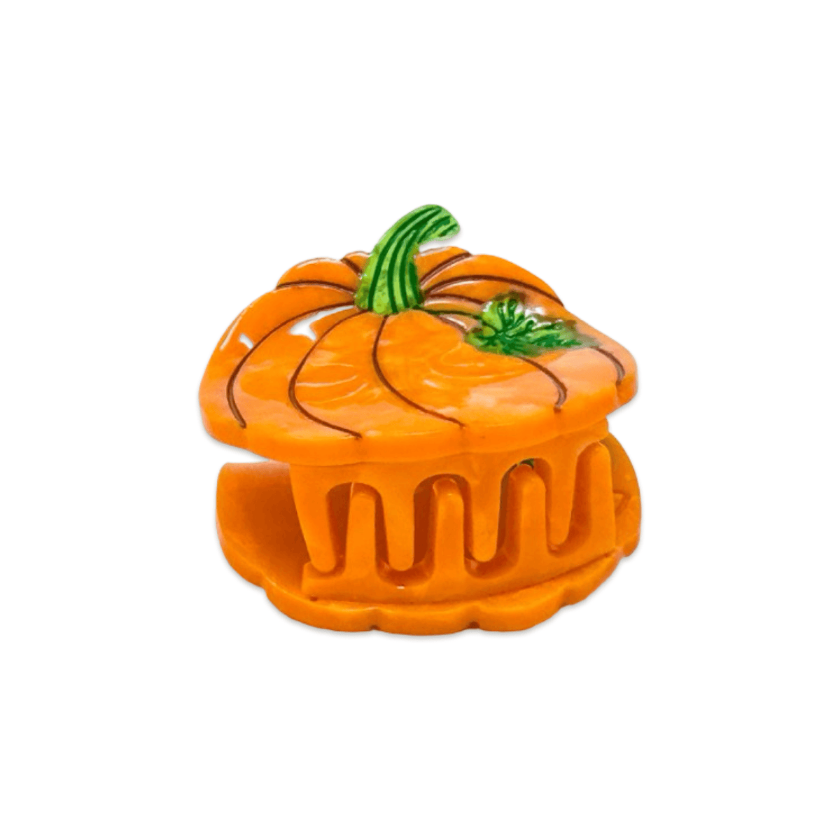 Hair Accessories: Jenny Lemons: Mini Pumpkin Hair Claw Clip 1.5"x 1.25"- 1 Hair Clip