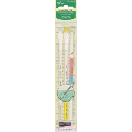 Sashiko Collection: Clover Fine Chacopel Pencil Set with Sharpener- 1 pack