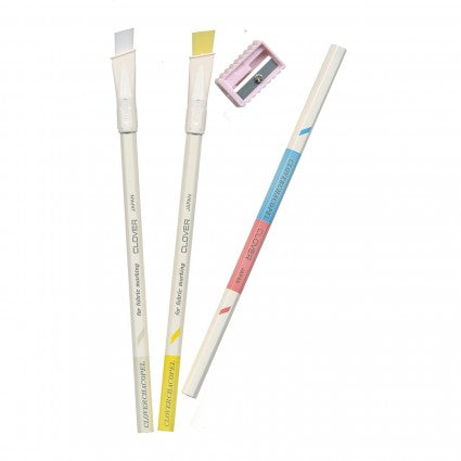Sashiko Collection: Clover Fine Chacopel Pencil Set with Sharpener- 1 pack