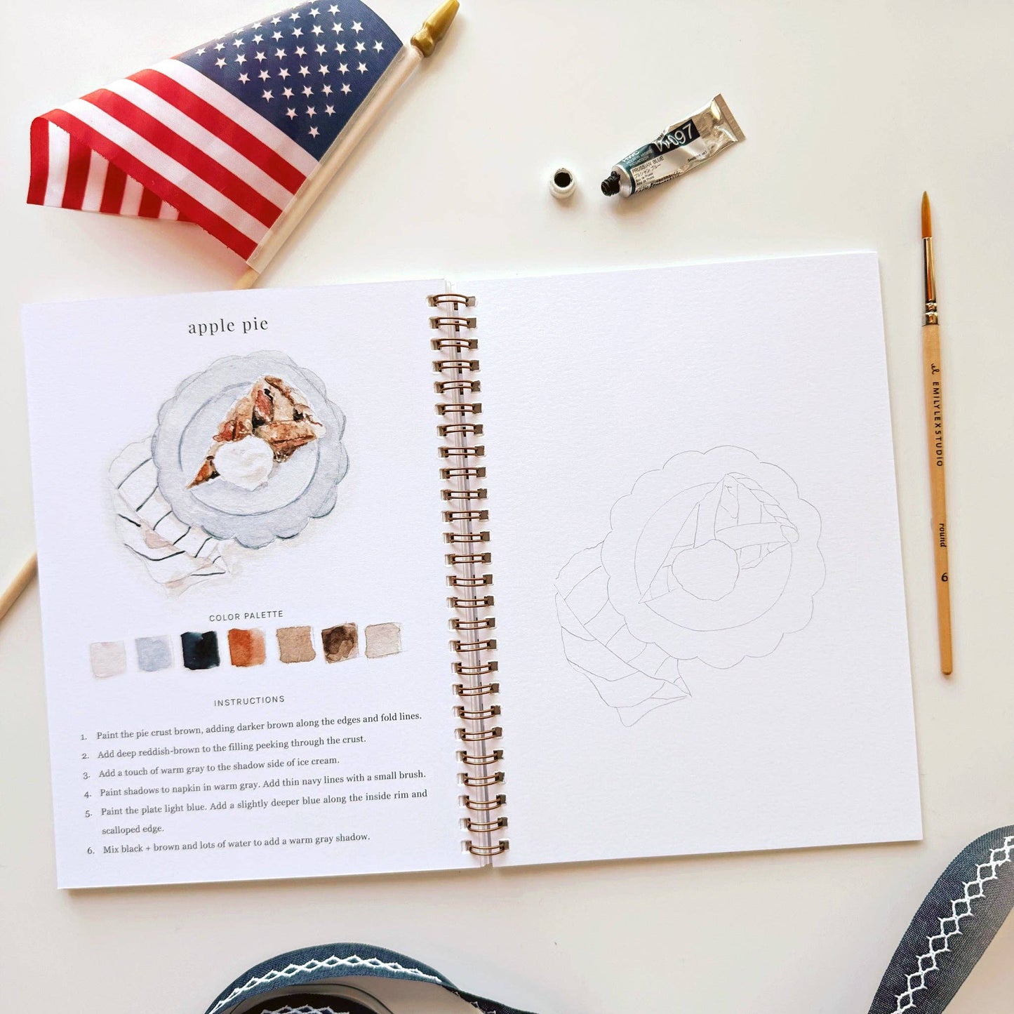 Emily Lex Studio: Americana watercolor workbook
