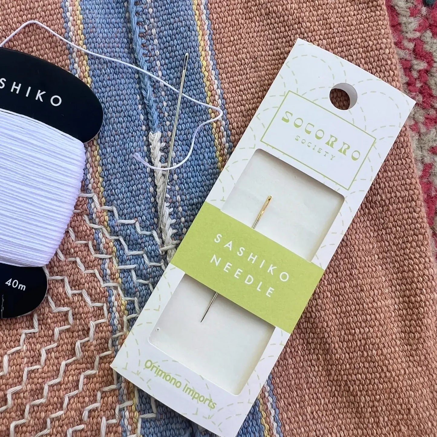 Sashiko Collection: Socorro Society Sashiko Needles- 1 pack ( 2 needles)