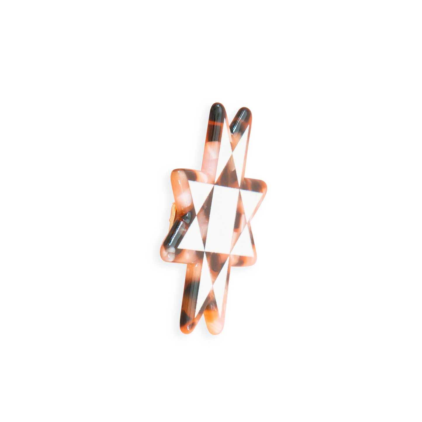 Sarah Hearts Quilt Star Hair Clip -1 Accessory Clip