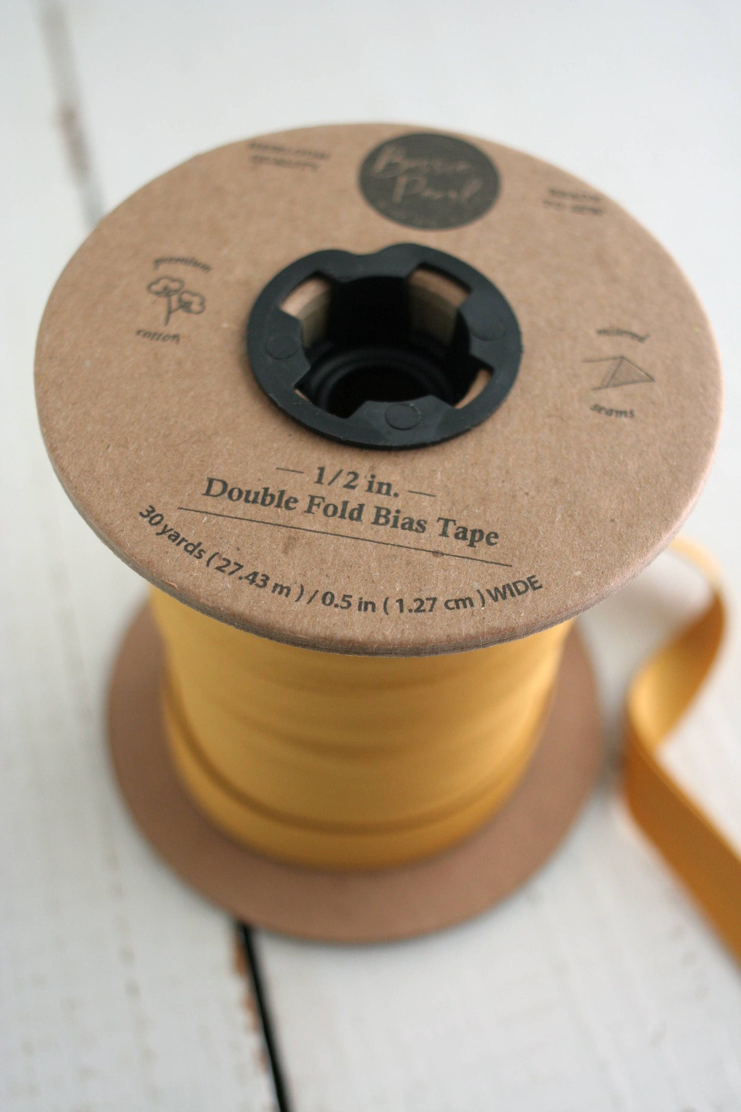 Web Only Sewing Supplies: 1/2" Double Fold Bias Binding Moon & Stars GLOW IN THE DARK- price per yard
