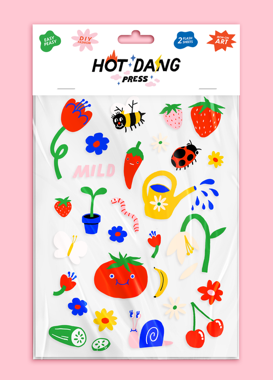 Iron On Art: Garden Gone Mild Sheet Set-(2 sheets)