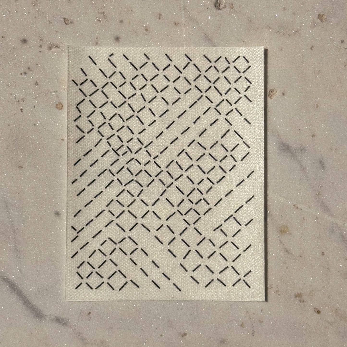 Sashiko and Visible Mending: Geometric Stripes - Minimal Mending + Embellishment Transfer( 4 looks) - 1 pack