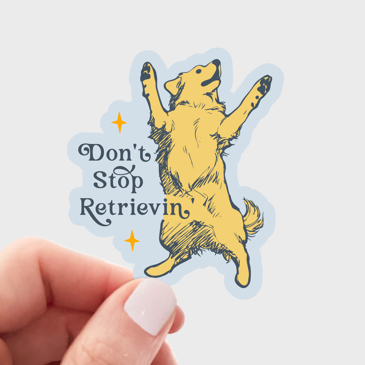 Stickers and Stationery: Don't Stop Retrievin'  Labrador Sticker