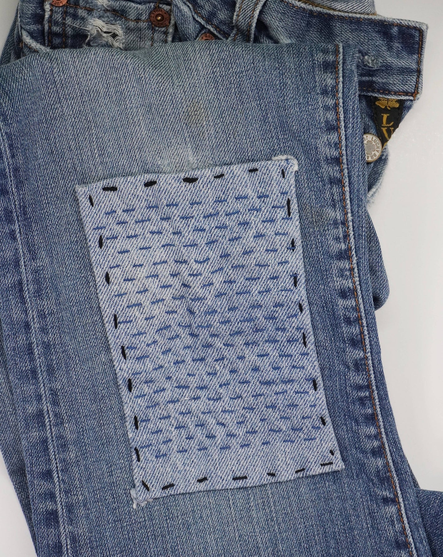 Sashiko and Visible Mending Supplies:  Stick and Stitch Patterns- Starter Pack:( 4 transfer sheets)