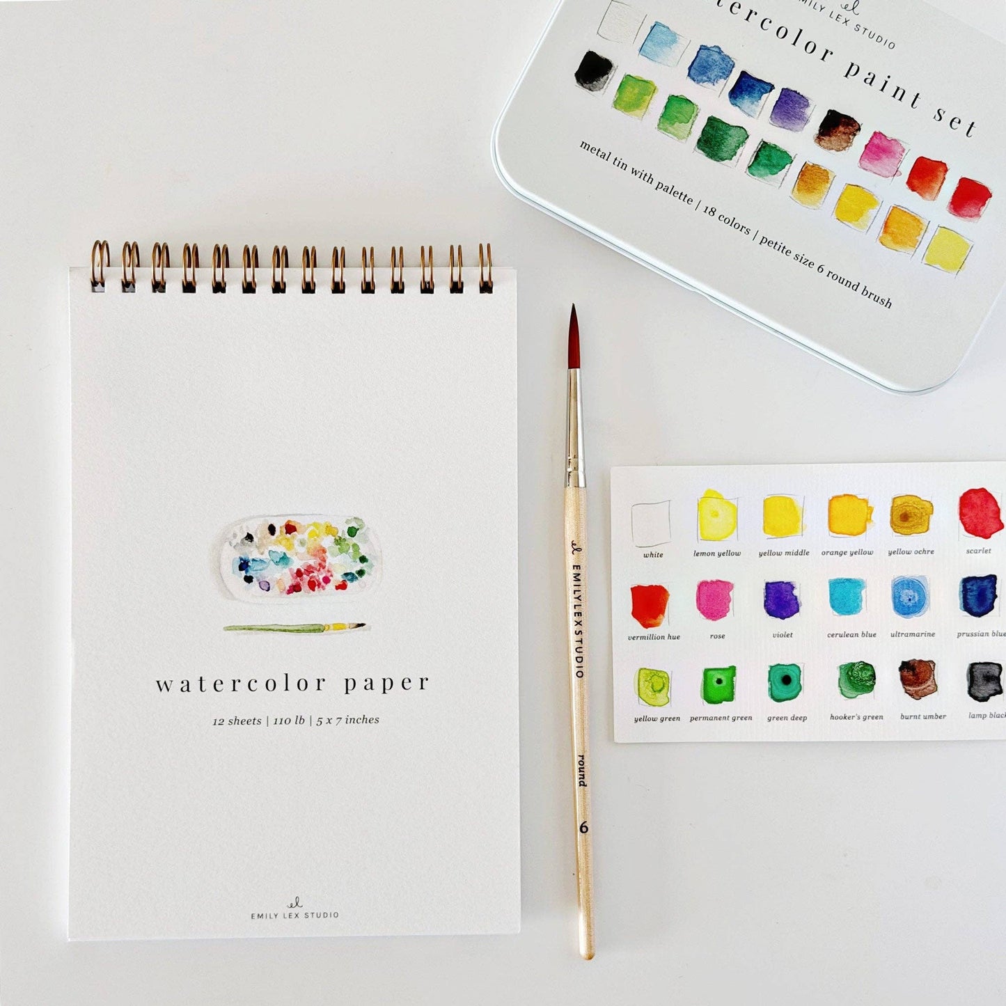 Emily Lex Studio: Spiral watercolor paper pad (12 Sheets) 5x7