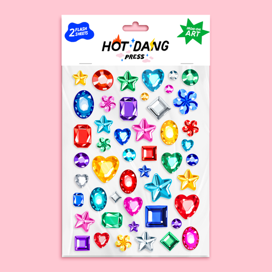 Iron On Art: Be Dazzled Sheet Set-(2sheets)