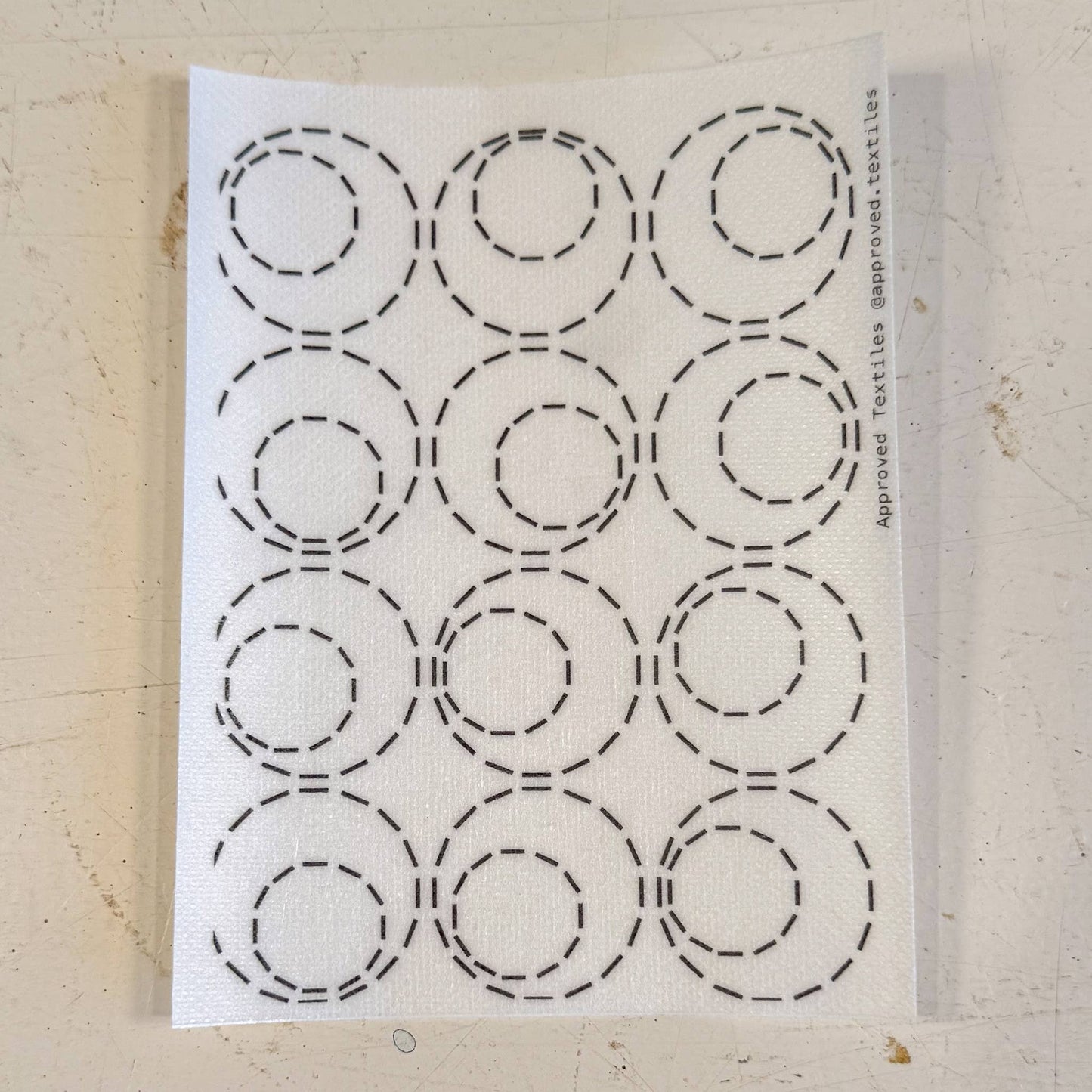 Sashiko and Visible Mending: Orbit - Minimal Mending + Embellishment Transfer ( 4 looks)  -1 pack