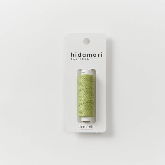 Sashiko and Visible Mending: COSMO Hidamari Sashiko Cotton Thread: Green (15)