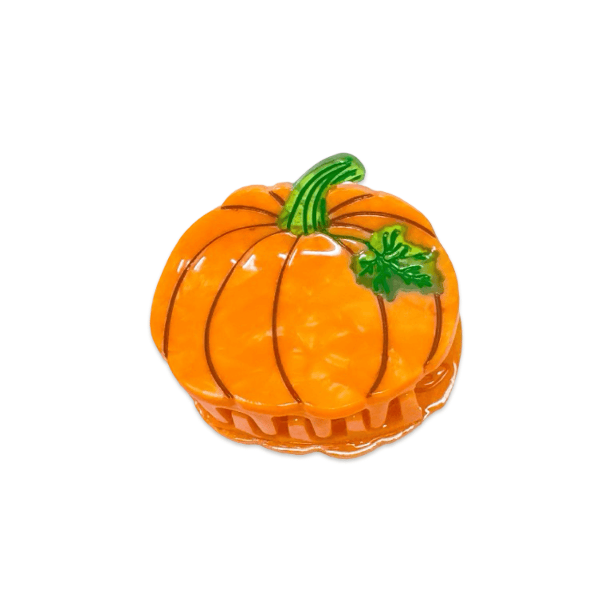 Hair Accessories: Jenny Lemons: Mini Pumpkin Hair Claw Clip 1.5"x 1.25"- 1 Hair Clip