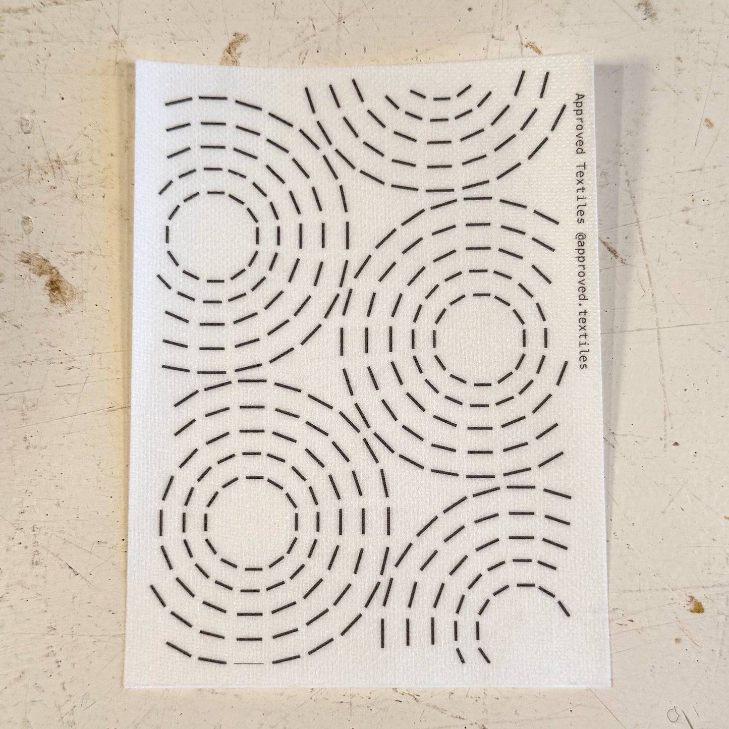 Sashiko and Visible Mending: Orbit - Minimal Mending + Embellishment Transfer ( 4 looks)  -1 pack