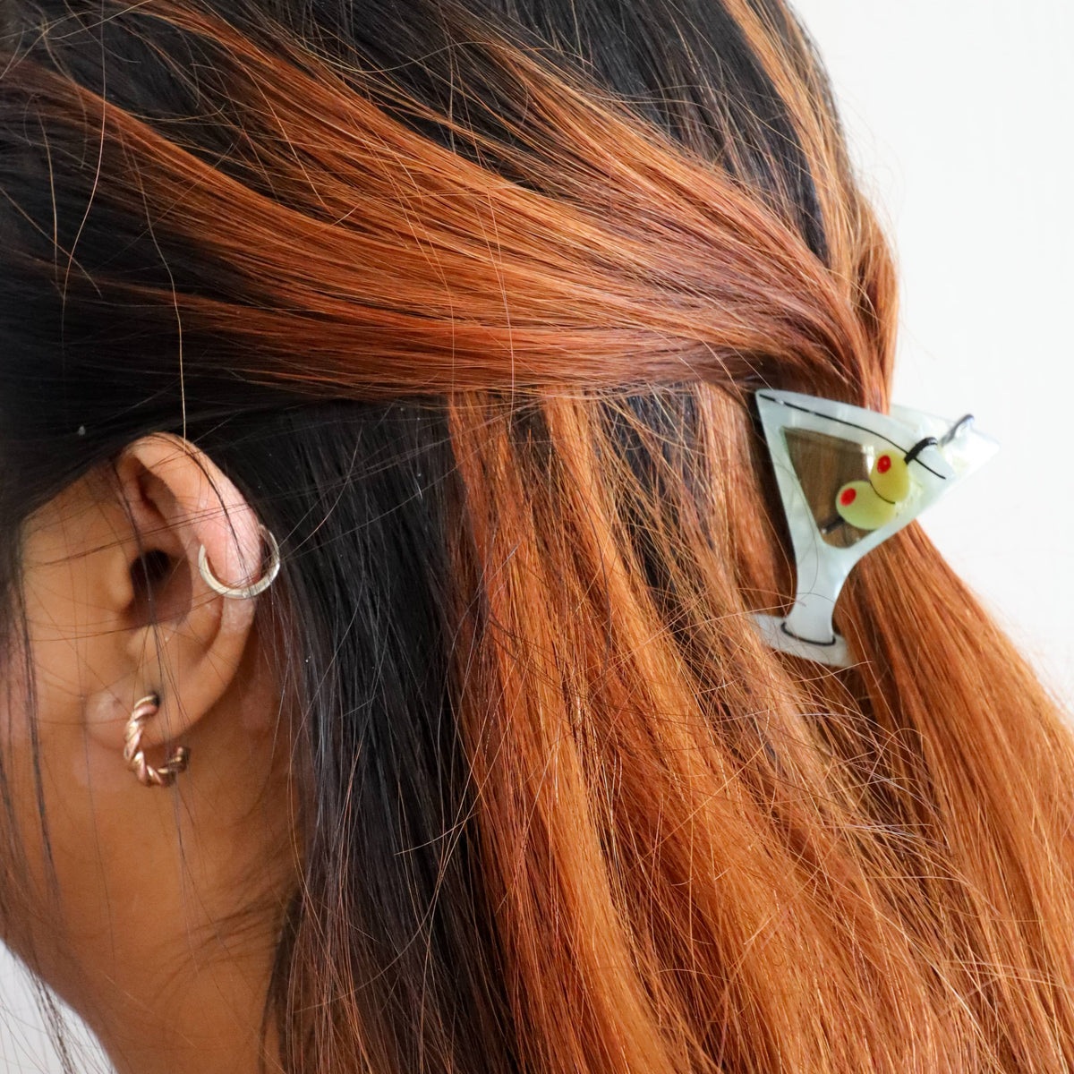 Hair Accessories: Jenny Lemons Mini Martini Hair Claw Clip 1.75x 1.5- 1 Hair Clip