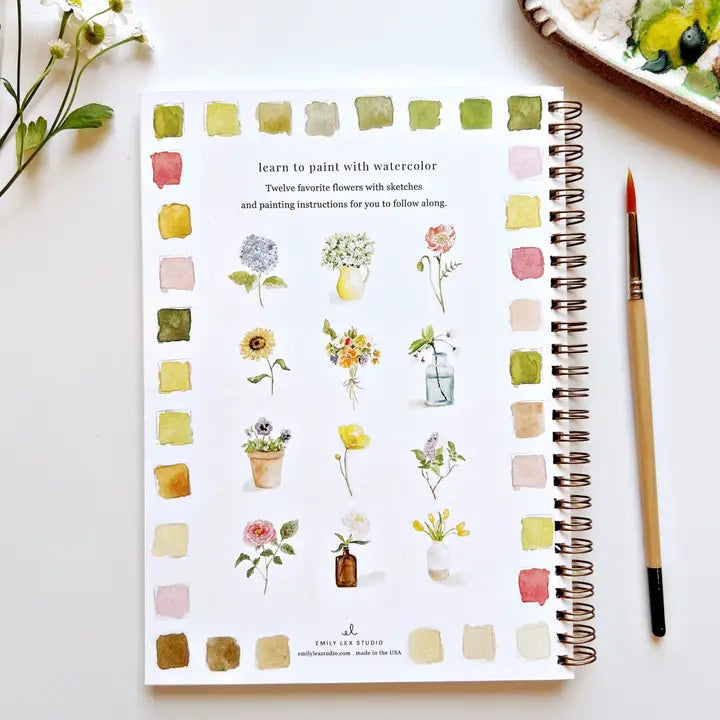 Emily Lex Studio: Flowers Watercolor Book