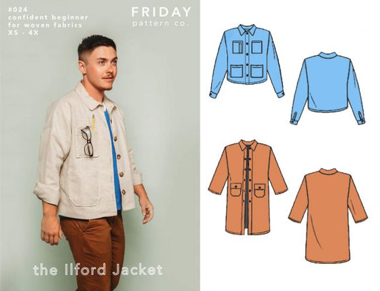 Garment Making Patterns: The Ilford Jacket by Friday Pattern Co. - Printed Pattern