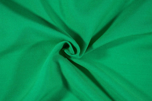End of BOlt: 1.5 yards of Fashion Kelly Green Rayon Challis Solid Woven-Remnant
