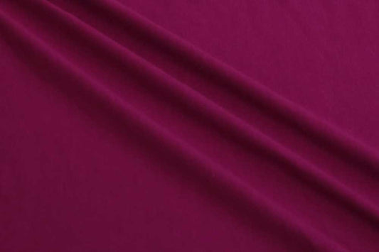 End of Bolt: 2.5 yards of LA FINCH Cotton Spandex Solid Magenta Jersey 10 oz Knit-remnant