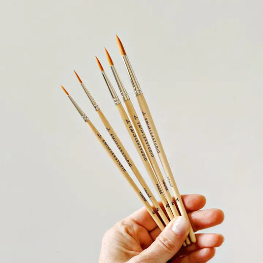Emily Lex Studio: Paint Brush Set of 5 Brushes Kit
