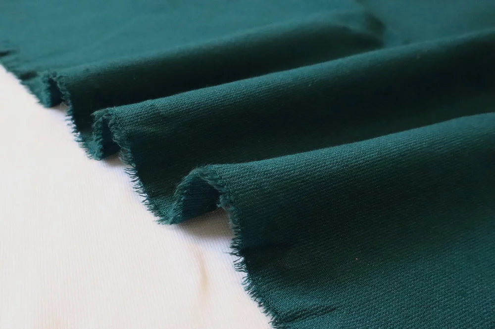 Fashion Premium Nylon Rayon Spandex Ponte De Roma Knit Solid Hunter Pine Green- Sold by the Yard