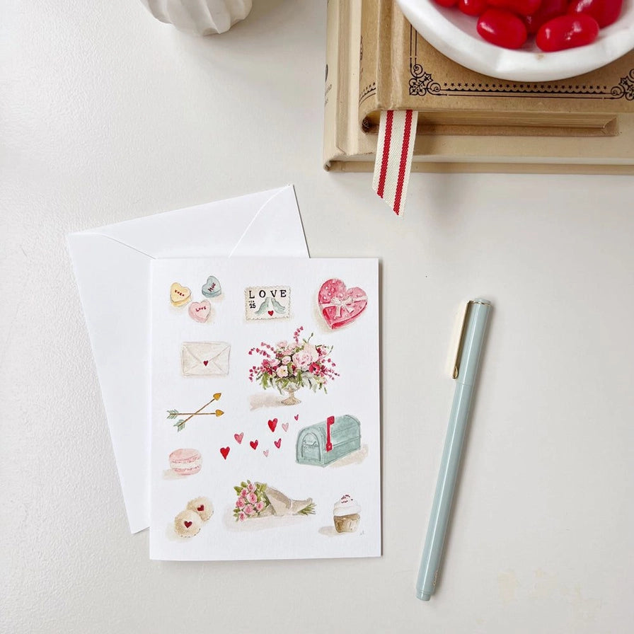 Emily Lex Studio: Stationary Valentine Notecards