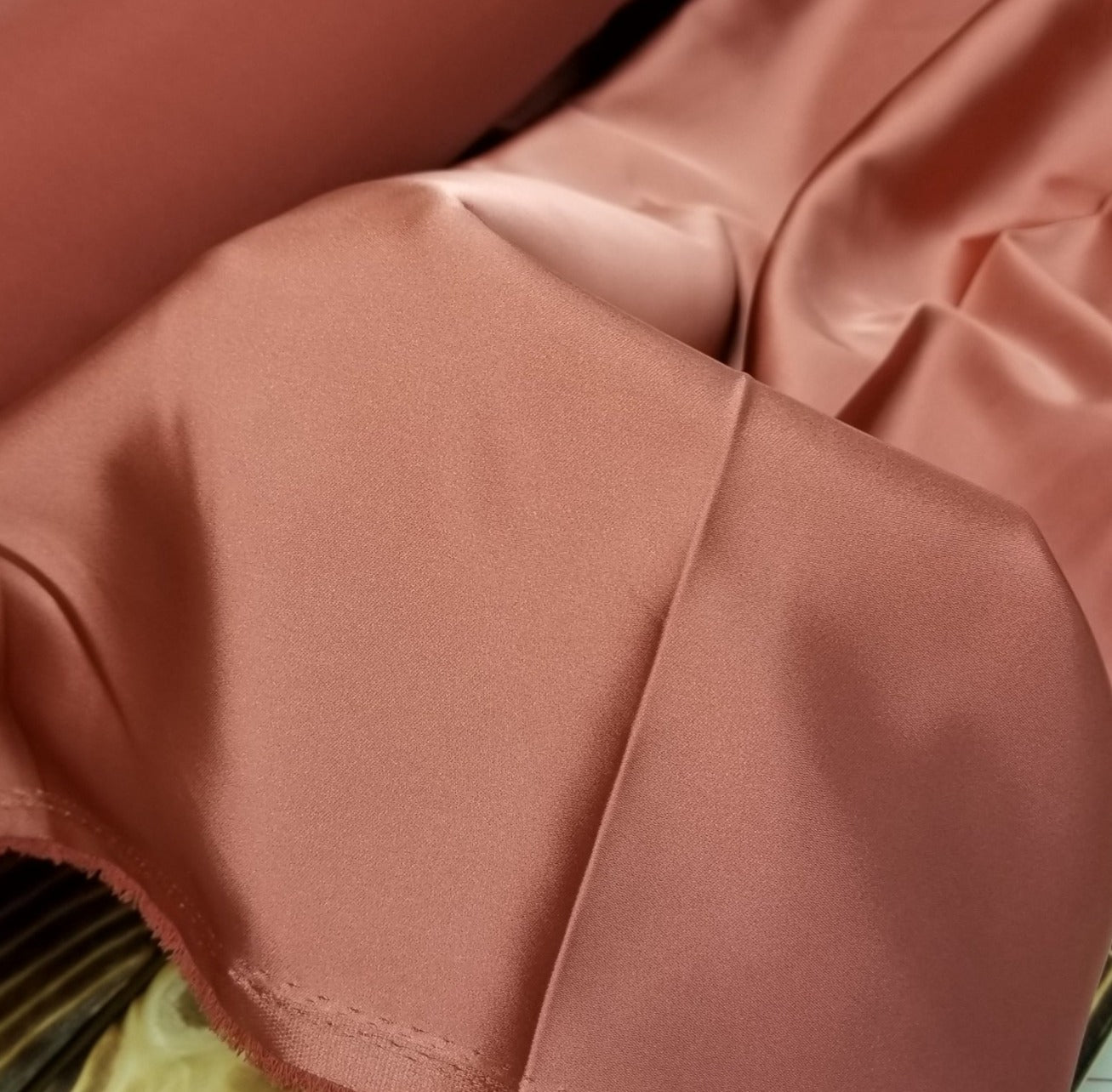 OEKO-TEX Certified Special Occasion Miyuki Satin Stretch Canyon Rose W – LA  Finch Fabrics