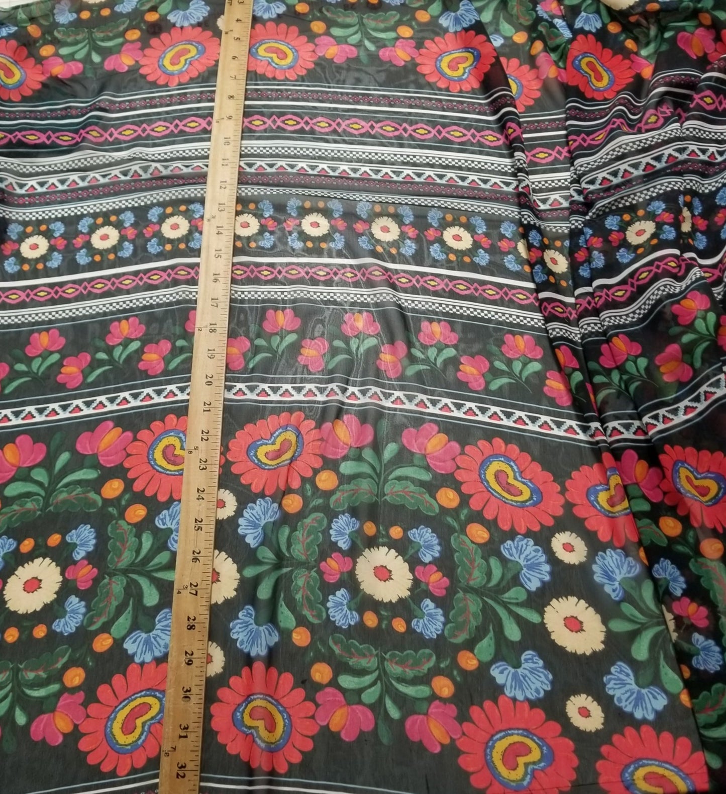 Designer Deadstock Tulum Poly Blousewear Woven-Sold by the yard