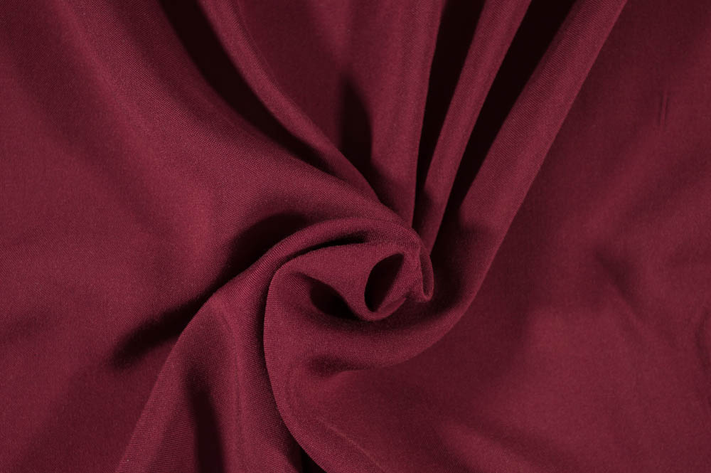 Fashion Burgundy Rayon Challis Solid Woven-Sold by the yard