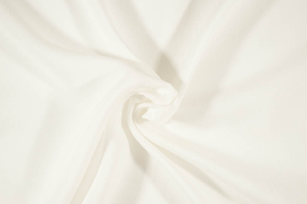 Fashion White Rayon Challis Solid Woven-Sold by the yard