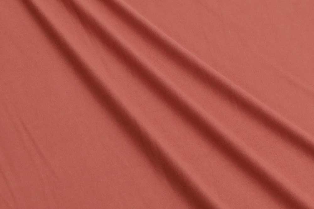 Double Brushed Poly Spandex Terracotta Knit Solid 180GSM- Sold By the yard